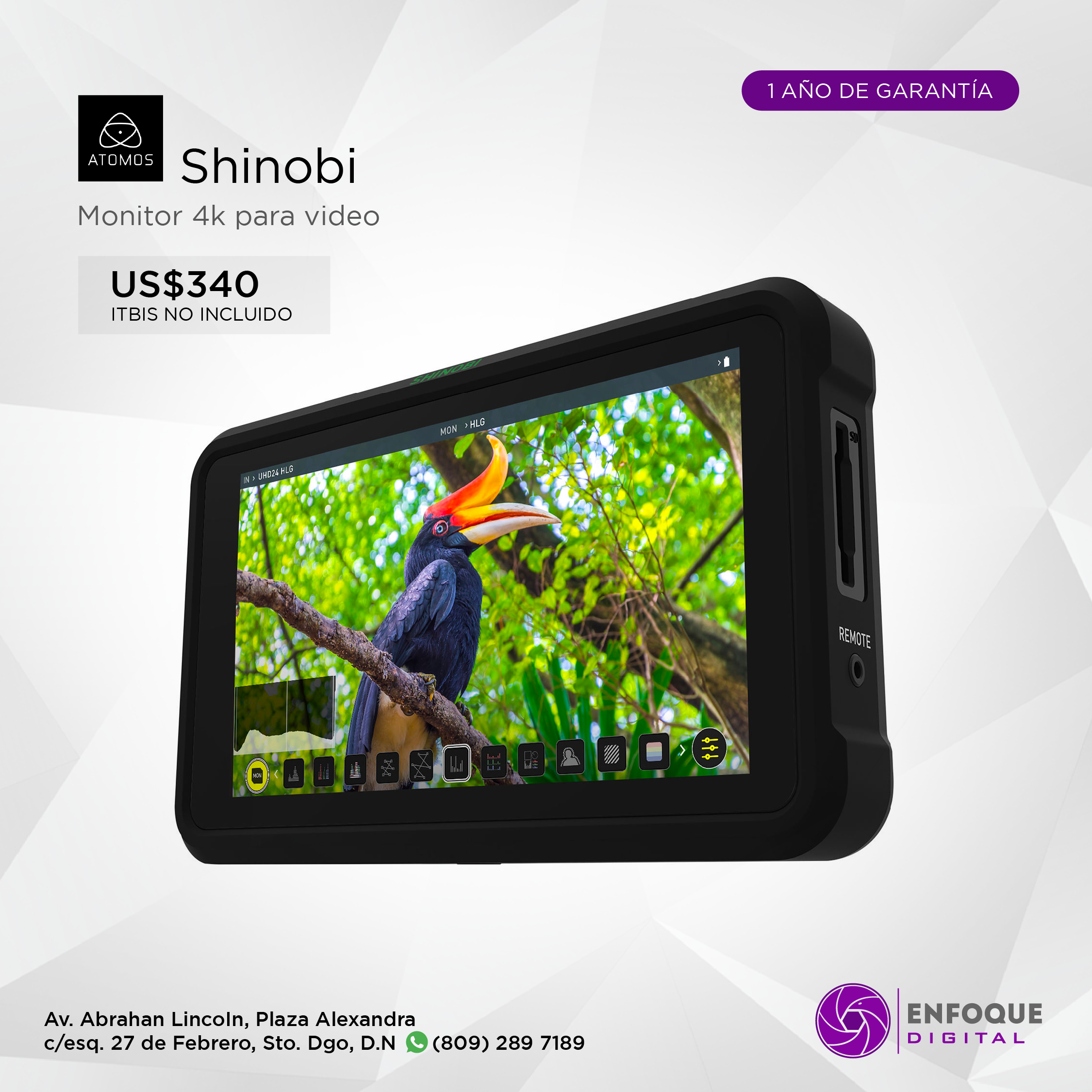 Atomos Shinobi 5.2" 4K HDMI Monitor