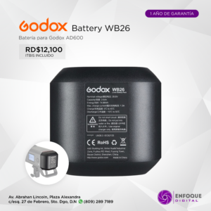 Bateria Godox WB26 (AD600pro)