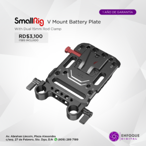 SmallRig V Mount Battery Plate with Dual 15mm Rod Clamp 3016