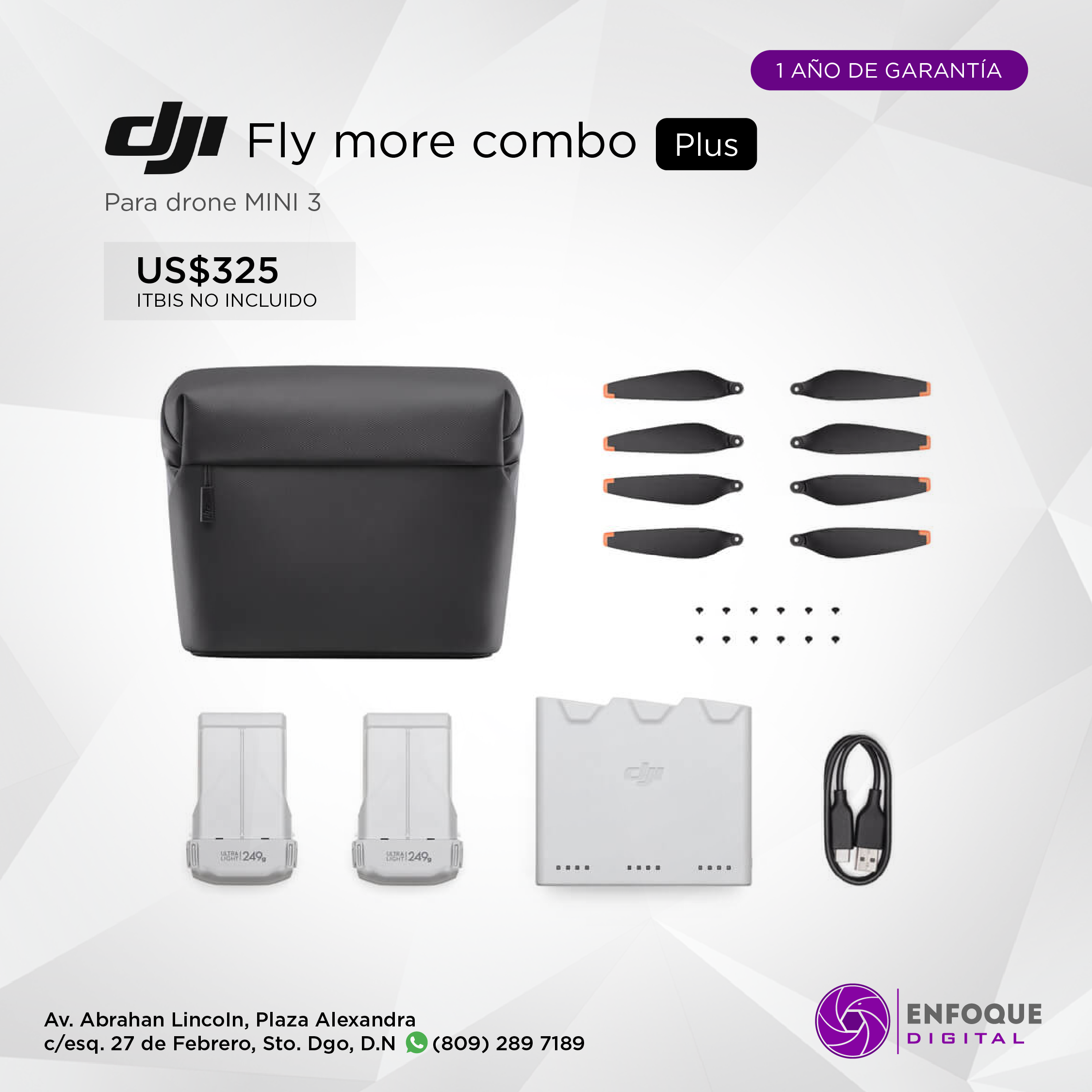 DJI Mini 3 pro Fly More Plus Kit | Enfoque Digital