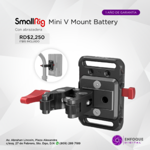 SmallRig Mini V Mount Battery Plate with Crab-Shaped Clamp 2989