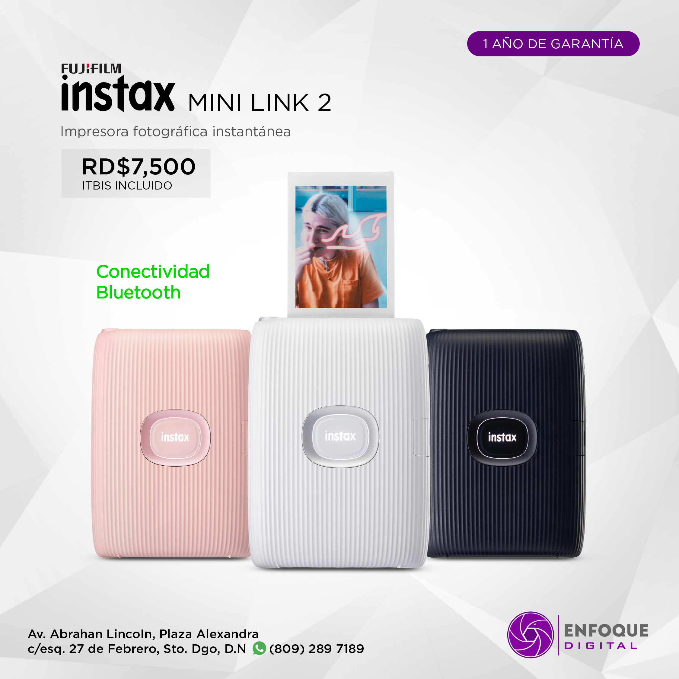 Impresora para teléfono inteligente FUJIFILM INSTAX MINI LINK 2